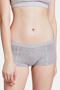 VATTER Damen vegan 3er-Pack Shorts Easy Emma Grau