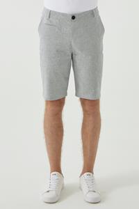 ORGANICATION Herren vegan Chino-Shorts Aus Bio-Baumwolle Weiß Gestreift