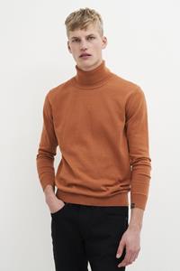 Kuyichi Herren vegan Thomas Rollkragenpullover Warm Rust