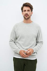 Kuyichi Herren vegan Noel Strickpullover Grau Melange