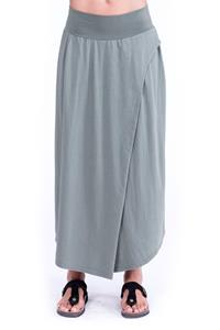 RAVENS VIEW IBIZA Damen vegan Rock Pareo Khaki Grün