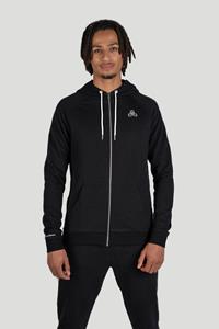 Iron Roots Herren vegan Hoodie Full-Zip Unisex Performance Schwarz