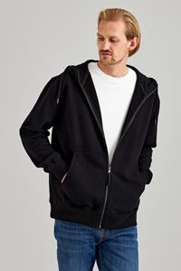ThokkThokk Herren vegan Zip Hoodie Schwarz