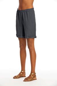 RAVENS VIEW IBIZA Damen vegan Lange Shorts Creta Lava Blau