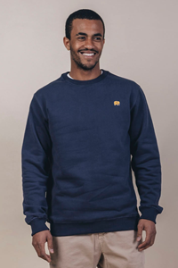 Trendsplant Herren vegan Pullover Essential Blau
