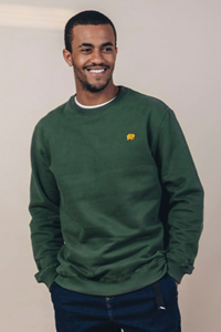Trendsplant Herren vegan Pullover Essential Pastures Grün