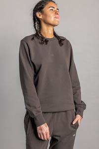 DIRTS Herren vegan Logo Crewneck Unisex Kastanie