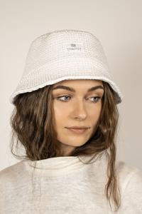 TAWAST Damen vegan Bucket Hat Breeze Weiße Waffel