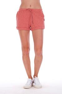 RAVENS VIEW IBIZA Damen vegan Mini Shorts Sonnenuntergang Koralle Lehm