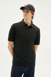 Thinking MU Herren vegan Polo Sonne Schwarz