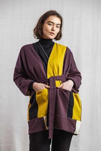 Jyoti Fair Works Damen vegan Jacke Vasavi Aubergine