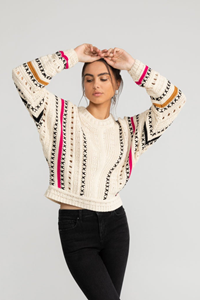 LOVJOI Damen vegan Pullover Eleah Misty Beige
