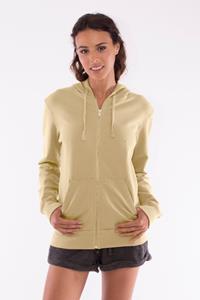 RAVENS VIEW IBIZA Damen vegan Hoodie Zip Vedra Camel Gelb