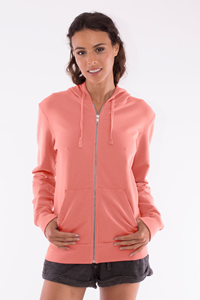 RAVENS VIEW IBIZA Damen vegan Hoodie Zip Vedra Coral Clay