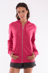 RAVENS VIEW IBIZA Damen vegan Hoodie Zip Vedra Granatrot
