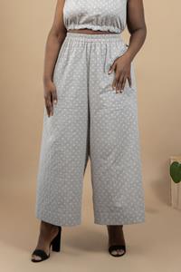 TAWAST Damen vegan Culotte Dankbarkeit Lunisolar Grau