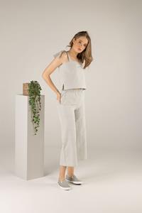 TAWAST Damen vegan Culottes Forest Whispers Heller Salbei