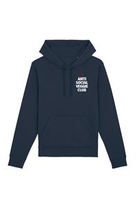 Oat Milk Club Damen vegan Anti Social Veggie Club - Hoodie Aus Bio-Baumwolle Navy