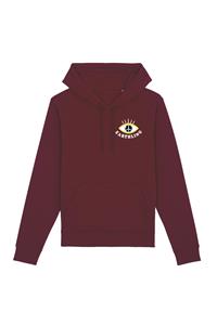 Oat Milk Club Damen vegan Earthling - Hoodie Aus Bio-Baumwolle Bordeaux