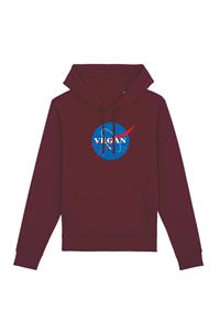 Oat Milk Club Damen vegan Vegan Nasa - Hoodie Aus Bio-Baumwolle Bordeaux