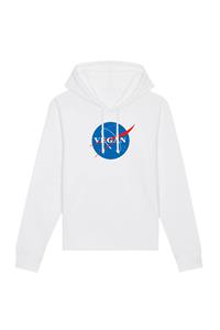 Oat Milk Club Damen vegan Vegan Nasa - Hoodie Aus Bio-Baumwolle Weiß