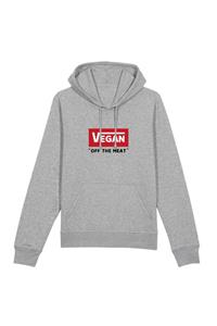 Oat Milk Club Damen vegan Kapuzenpullover Off The Meat Grau
