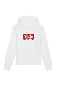 Oat Milk Club Damen vegan Kapuzenpullover Off The Meat Weiß