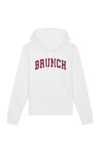 Oat Milk Club Damen vegan Kapuzenpullover Brunch Weiß