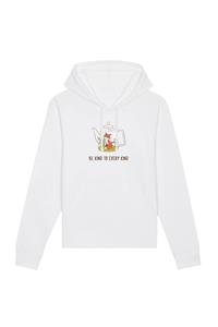 Oat Milk Club Damen vegan Hoodie Be Kind White Be