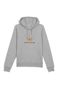 Oat Milk Club Damen vegan Hoodie Be Kind Grey Be