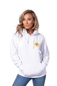 ADUH Damen vegan Kapuzenpullover Teratai Weiß