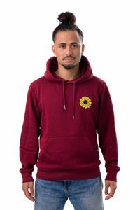 ADUH Damen vegan Kapuzenpullover Teratai Bordeaux