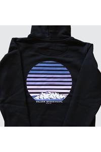 Cariki Damen vegan Kapuzenpullover Mt Iztaccihuatl Schwarz