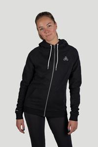 Iron Roots Damen vegan Hoodie Full-Zip Unisex Performance Schwarz
