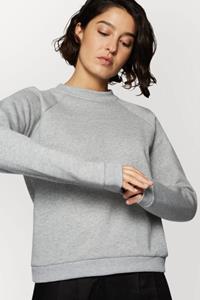 CharlieMary Damen vegan Greta Pullover Grau