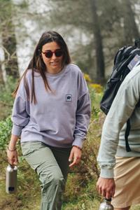 Trendsplant Damen vegan Oversized Sweater Espliego Lavender