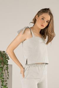 TAWAST Damen vegan Top Freigeist Lichter Salbei