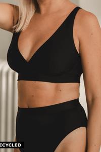 Understatement Damen vegan Still-Bh Aus Mikrofaser Noir Schwarz