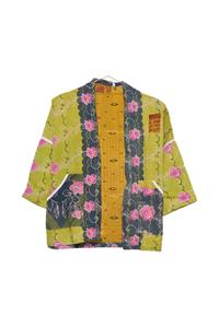 Sissel Edelbo Damen vegan Strickjacke Jacke Tyler Kantha Grün