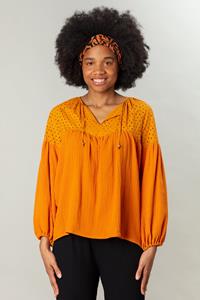 MAHLA Damen vegan Delilah Bluse Gebranntes Orange