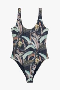 LOVJOI Damen vegan Badeanzug Jubaea Botanical Garden Dark