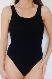 CALAMOON Damen vegan Swimsuit Basic Yellow