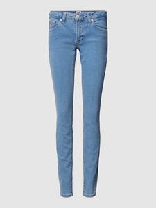 Tommy Jeans Slim-fit-Jeans "Skinny Jeans Marken Low Waist Mittlere Leibhöhe", mit Faded-Out Effekten