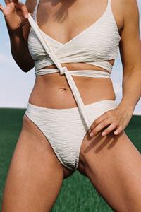 Anekdot Damen vegan Jacquard Lin + Skyline Slim Cream