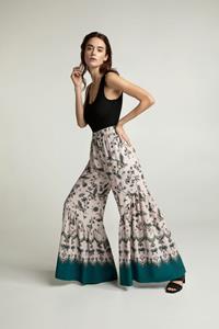 Lovjoi Damen vegan Culotte Hose Joaline Tropic Cheetah Hellrosa