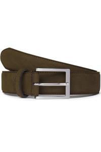 Will's Vegan Store Herren vegan Herren Classic 3,5cm Gürtel Dunkelbraun Veganes Wildleder