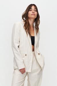 Kuyichi Damen vegan Blazer Scarlett Melange Off White