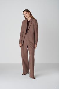 Floria Collective Damen vegan Blazer Janne Schokoladenbraun