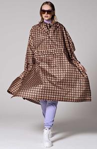 Rainkiss Damen vegan Poncho Damier