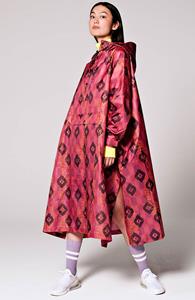 Rainkiss Damen vegan Poncho Ikat